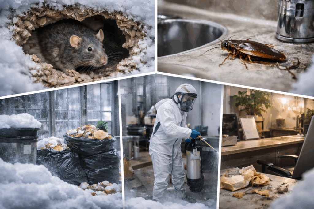 Les nuisibles en hiver : comment prévenir les infestations et protéger durablement son entreprise locale