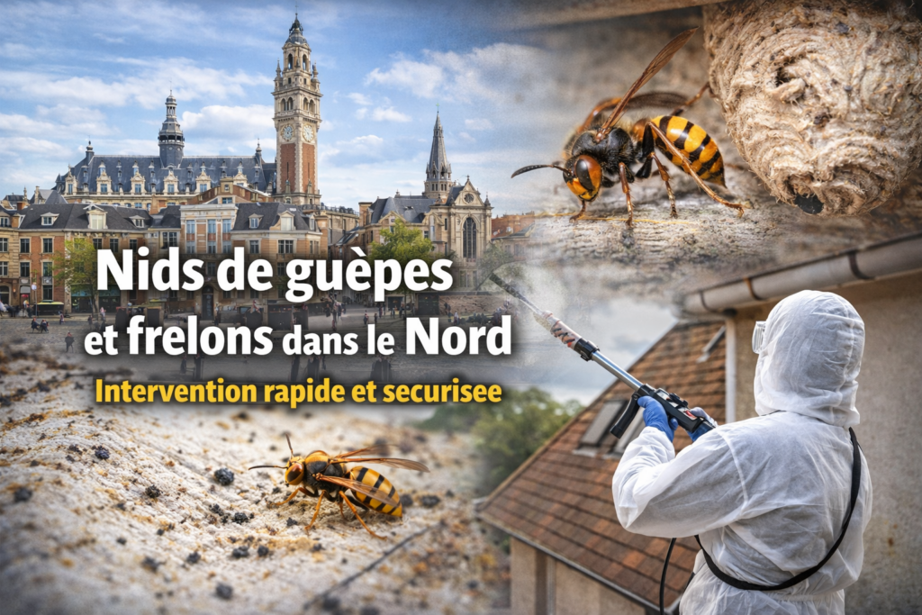 Nids de guêpes et frelons dans le Nord : intervention rapide et sécurisée