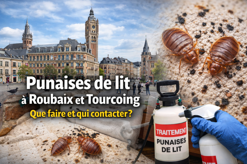 Punaises de lit à Roubaix et Tourcoing : que faire et qui contacter ?