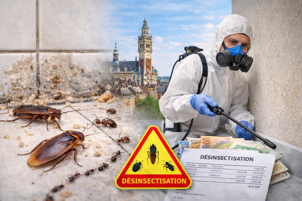Entreprise de désinsectisation dans le Nord (59) : comment se débarrasser durablement des cafards, blattes, fourmis et insectes nuisibles ?