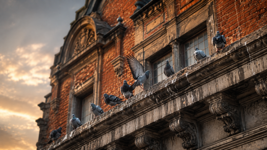 Pigeons à Lille et dans la métropole (59) : dégâts sur les bâtiments, risques sanitaires et solutions professionnelles de dépigeonnage